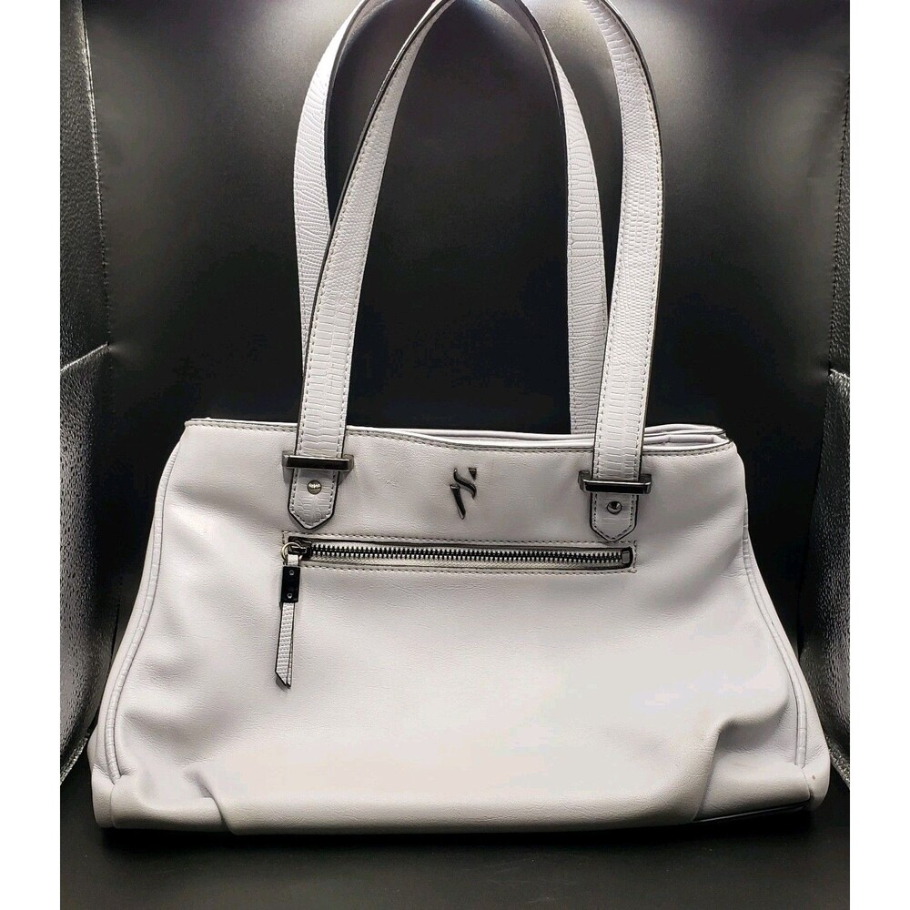 Simply Vera Wang Grey Women's Ombre Satchel/Purse/Shoulder Bag W Zipper Accents!